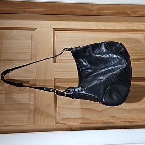 Black leather Coach bag